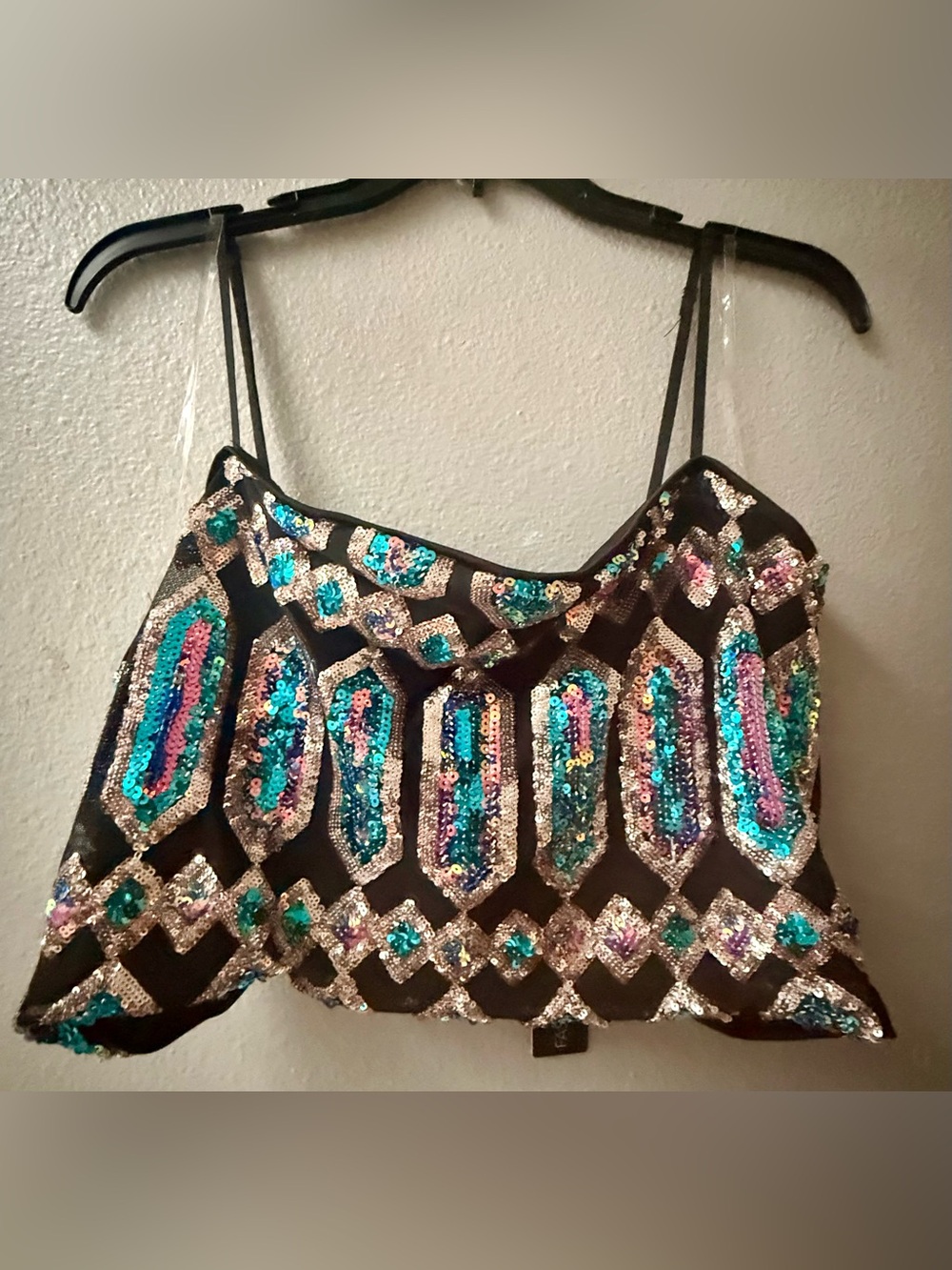FASHION NOVA “JUST YOUR FAIRYTALE” SEQUIN 2pc. PANT SET MSRP $75 SIZE 2X~NWT - Picture 4 of 10